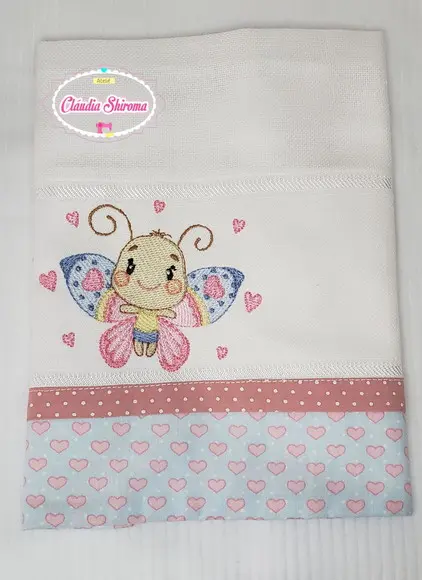 Fralda Boca Bordada Personalizada