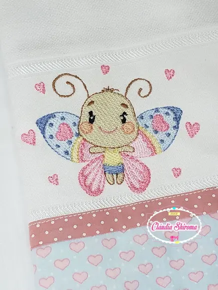 Fralda Boca Bordada Personalizada
