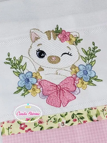 Fralda Boca Bordada Personalizada