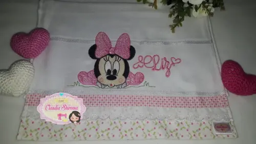 Fralda Boca Bordada Personalizada