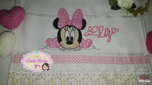 Fralda Boca Bordada Personalizada