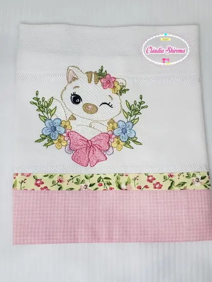 Fralda Boca Bordada Personalizada