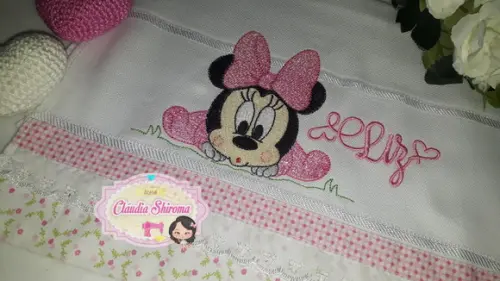 Fralda Boca Bordada Personalizada