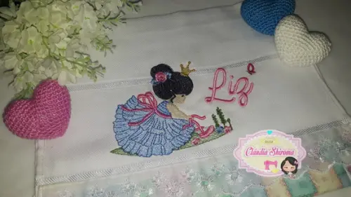 Fralda bordada personalizada