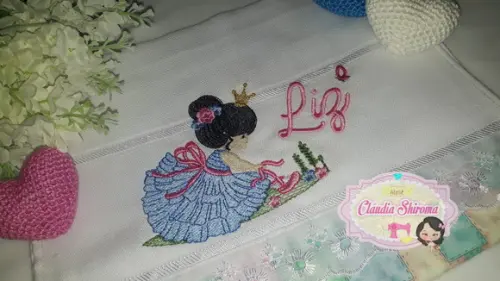 Fralda bordada personalizada