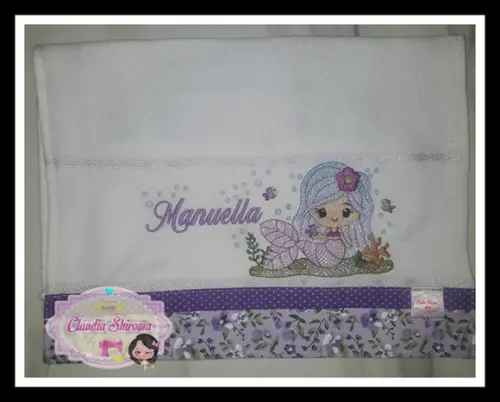 Fralda bordada personalizada