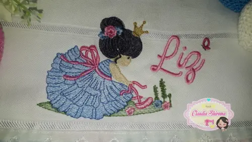 Fralda bordada personalizada