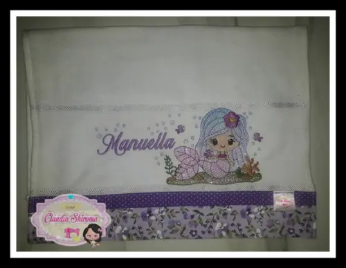 Fralda bordada personalizada
