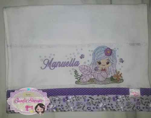Fralda bordada personalizada