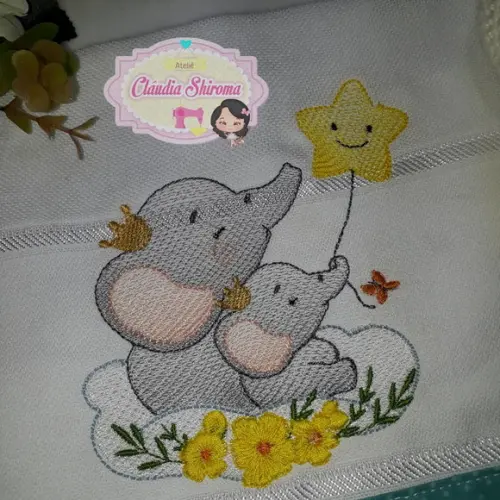 Fralda bordada personalizada