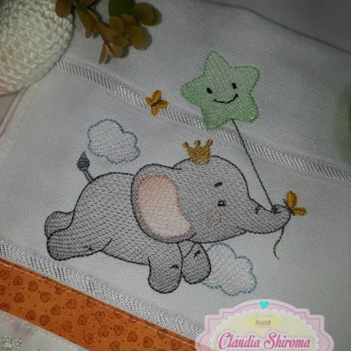 Fralda bordada personalizada