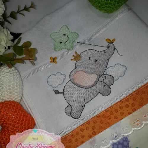 Fralda bordada personalizada