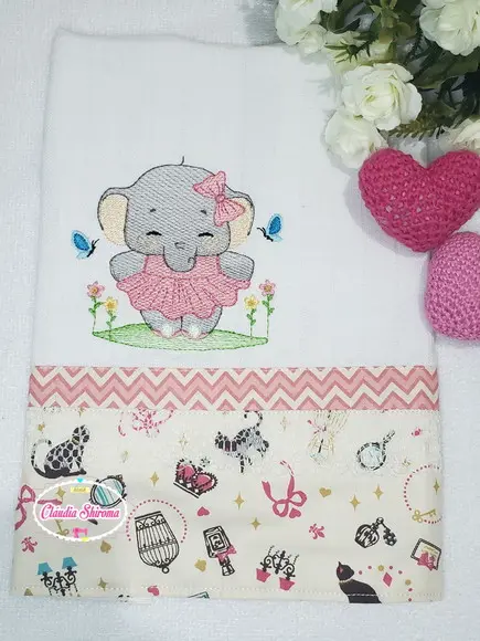 Fralda Ombro Bordada Personalizada