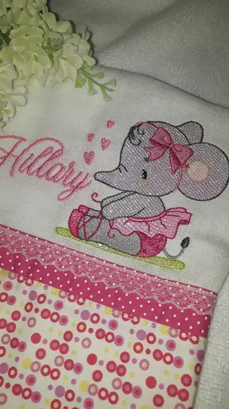 Fralda Ombro Bordada Personalizada