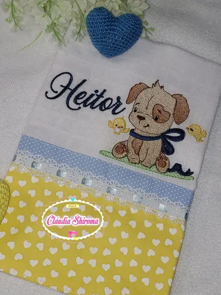 Fralda Ombro Bordada Personalizada