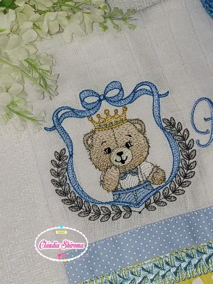 Fralda Ombro Bordada Personalizada