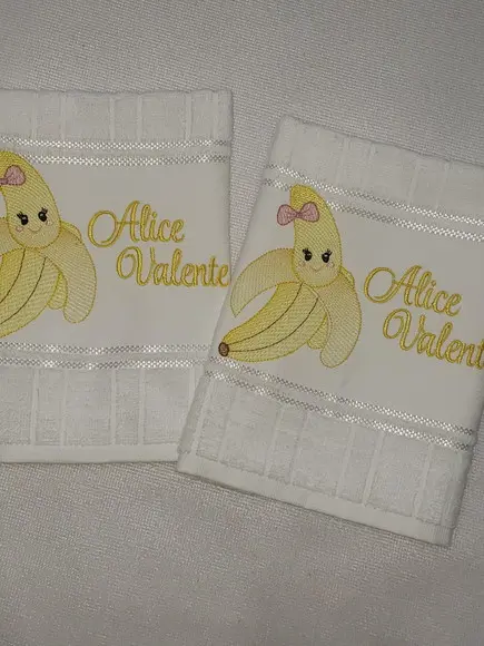 Kit 2 Toalhas Escolar Infantil Personalizada