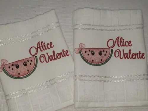 Kit 2 Toalhas Escolar Infantil Personalizada