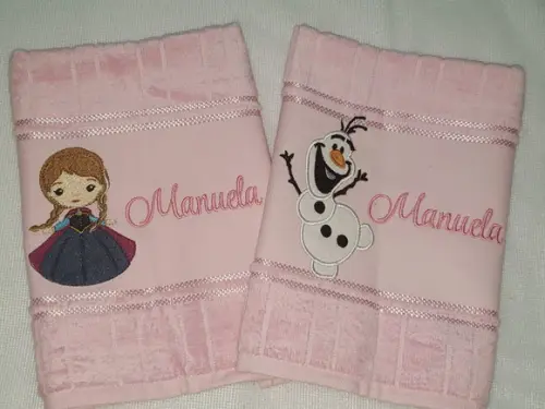 Kit 2 Toalhas Escolar Infantil Personalizada