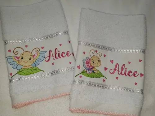 Kit 2 Toalhas Escolar Infantil Personalizada