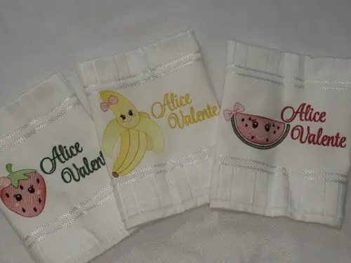 Kit 3 Toalhas Escolar Infantil Personalizada