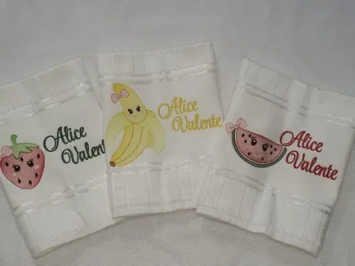 Kit 3 Toalhas Escolar Infantil Personalizada
