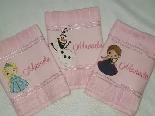 Kit 3 Toalhas Escolar Infantil Personalizada