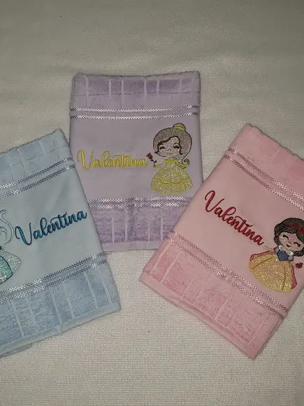 Kit 3 Toalhas Escolar Infantil Personalizada