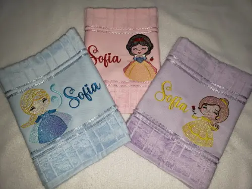 Kit 3 Toalhas Escolar Infantil Personalizada