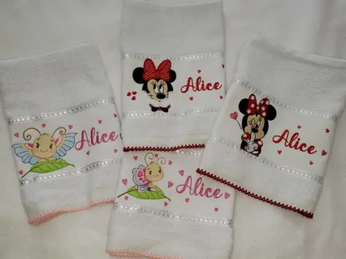 Kit 4 Toalhas Escolar Infantil Personalizada
