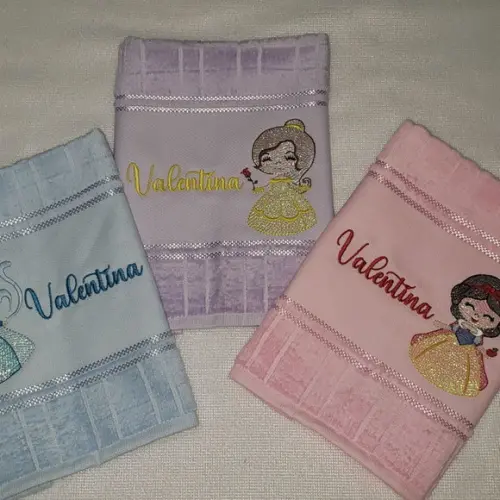Kit 5 Toalhas Escolar Infantil Personalizada