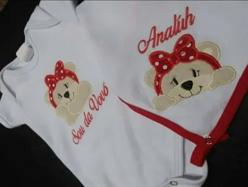 Kit Body Personalizado e Fralda Segura Chupeta
