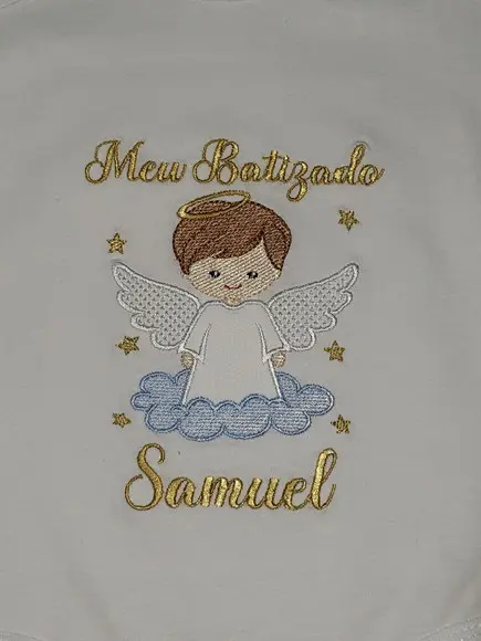 Kit Body Personalizado Batizado + Toalha de Batizado