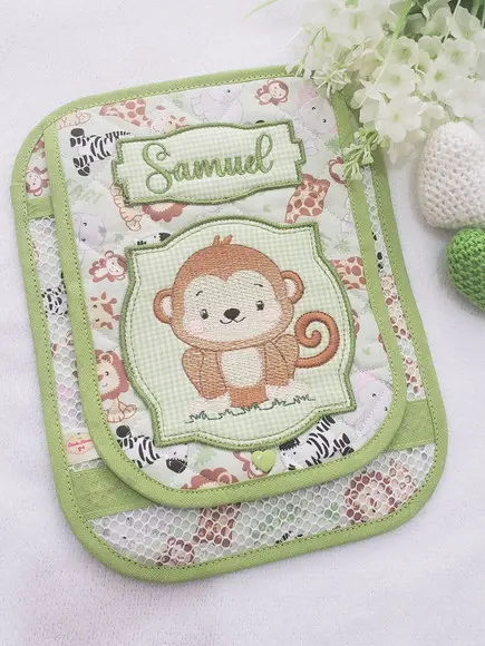 Kit Capa de Caderneta + Toalha de Boca + Prendedor de Apa Ca