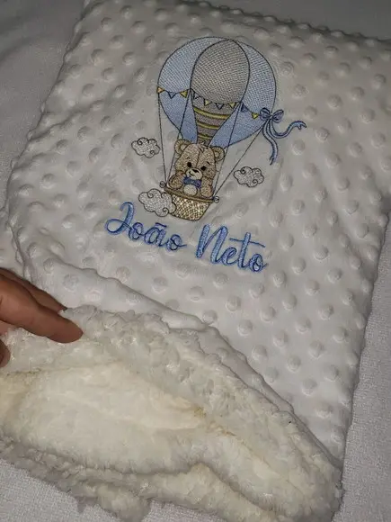 Kit Cobertor Infantil Soft para Bebê + Prendedor de Chupeta
