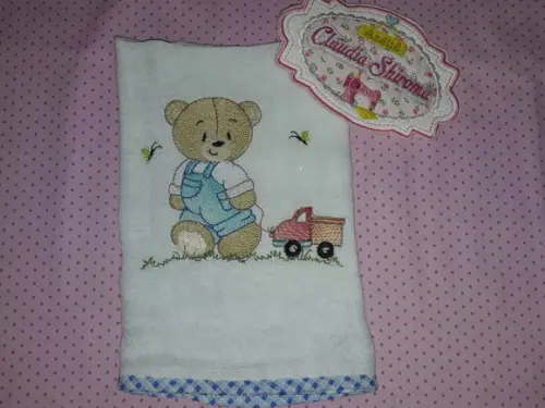 Kit fralda de boca bordada