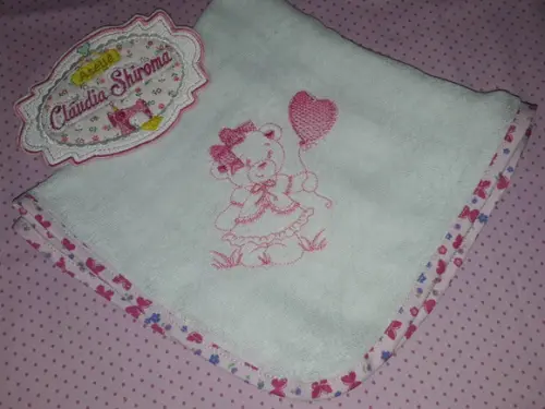 Kit fralda de boca bordada