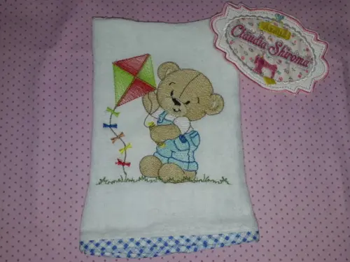 Kit fralda de boca bordada