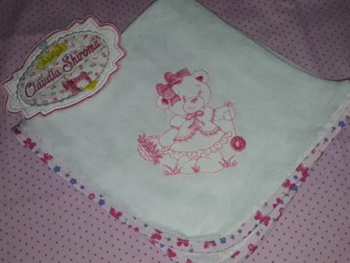Kit fralda de boca bordada