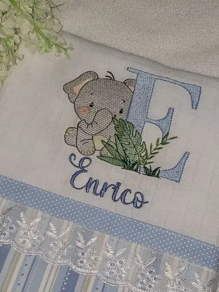 Kit Fralda de Boca e Prendedor de Chupetas