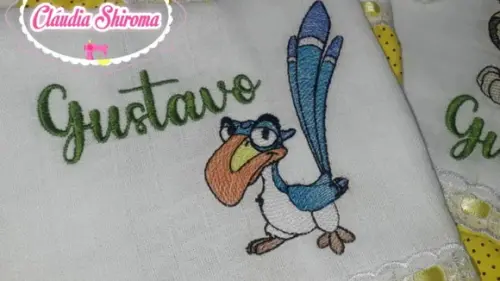 Kit Fraldas Bordadas 4 Peças