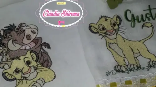 Kit Fraldas Bordadas 4 Peças