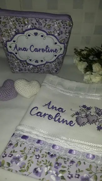 Kit Necessérie Personalizada com Toalha