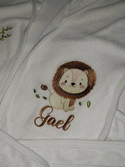 Kit Roupão de Bebê + Toalha Fralda com Capuz Personalizado
