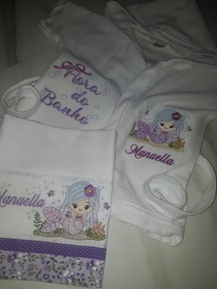 Kit Roupão de Bebê e Fralda Personalizado