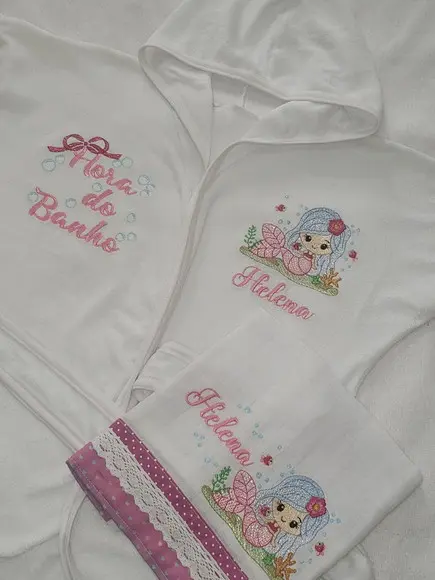 Kit Roupão de Bebê e Fralda Personalizado