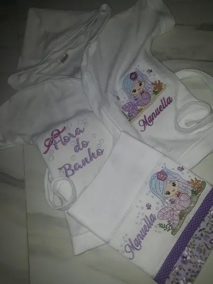 Kit Roupão de Bebê e Fralda Personalizado