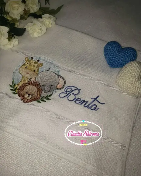 Kit Roupão de Bebê e Fralda Personalizado