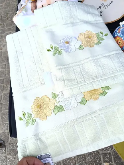 Kit Toalha de Banho e Rosto Personalizada