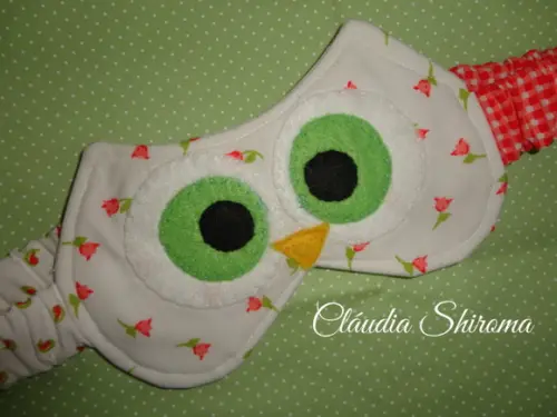 Máscara de dormir coruja